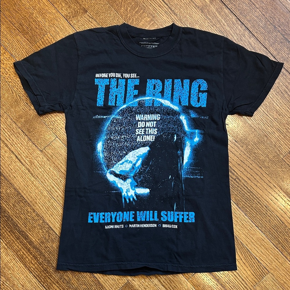 “The Ring” (2002) Black Rucking Fotten Brand Unisex T-Shirt, NWOT, Small